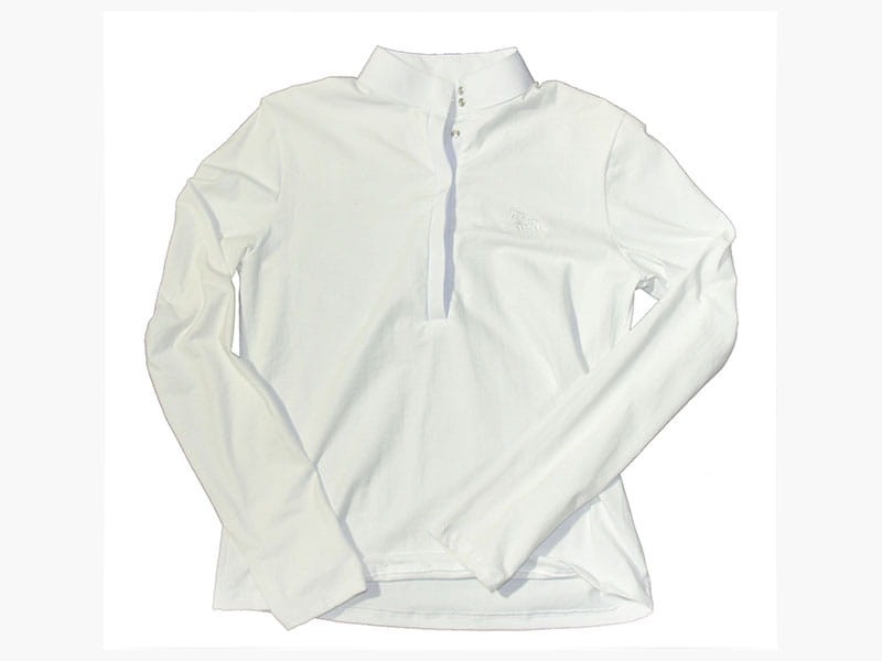 BLUZKA MK KONKURSOWA- GŁADKA dł.rękaw BIAŁA